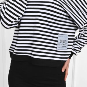 Compleu dama Lena alb negru