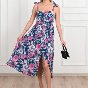 Rochie casual dama Aimee albastru indigo