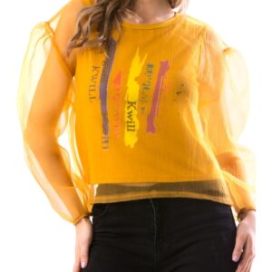 Bluza Dama Voal Mustar