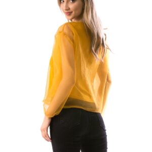 Bluza Dama Voal Mustar