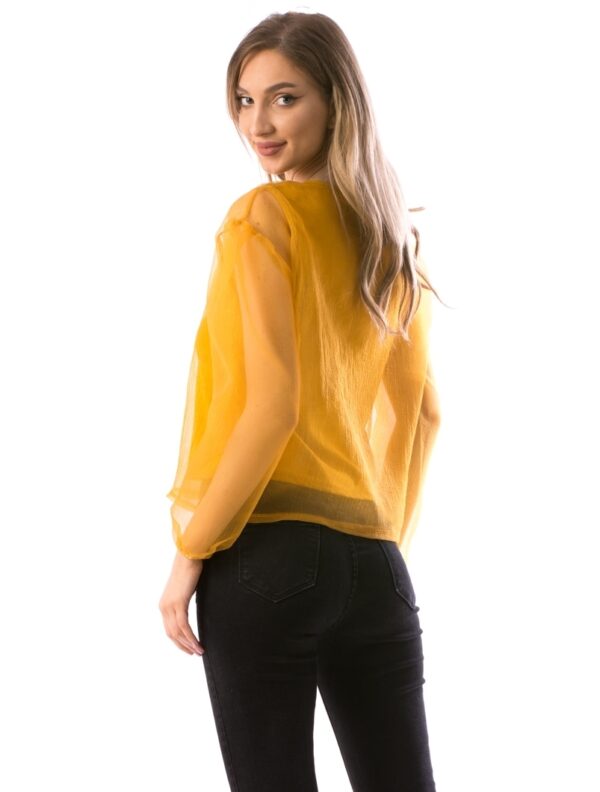 Bluza Dama Voal Mustar