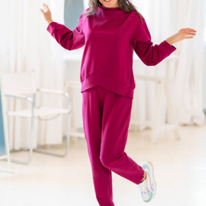 Pantaloni dama Ginette magenta