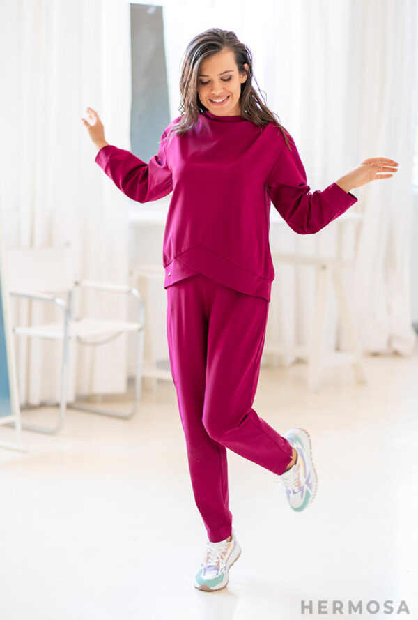 Pantaloni dama Ginette magenta