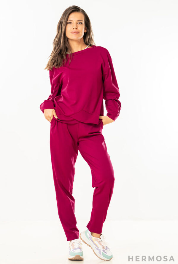 Pantaloni dama Ginette magenta