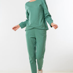 Pantaloni dama Ginette verde menta
