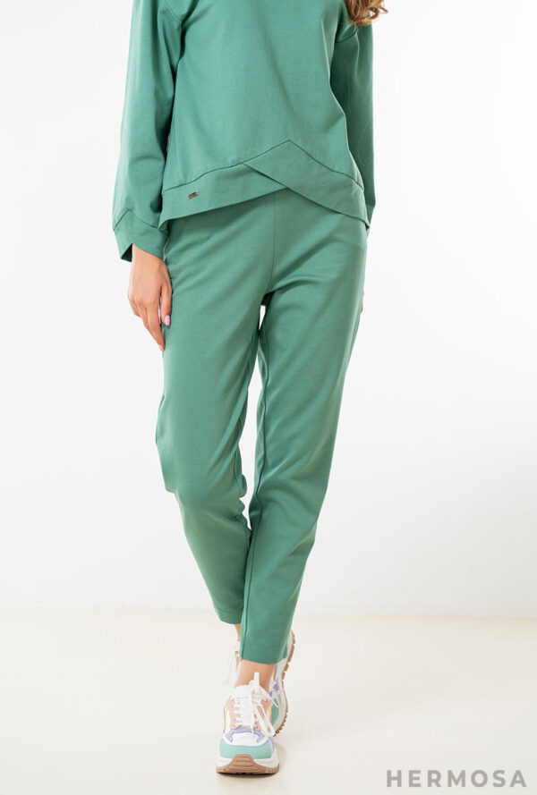 Pantaloni dama Ginette verde menta