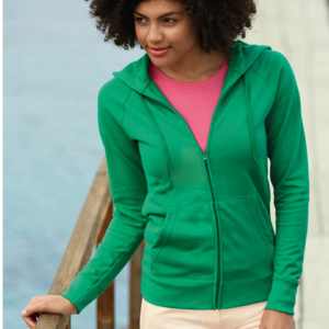 Hanorac unisex cu fermoar Nika verde