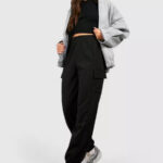 Pantaloni dama casual Pocketly negru