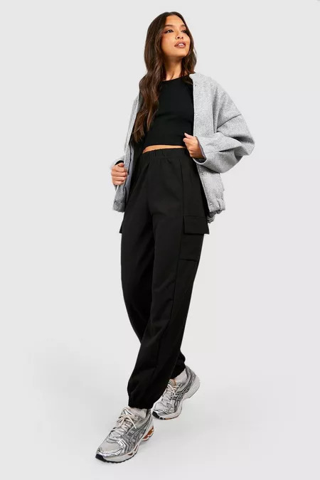 Pantaloni dama casual Pocketly negru
