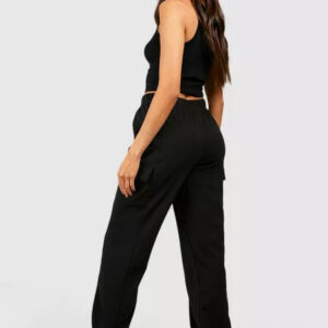 Pantaloni dama casual Pocketly negru