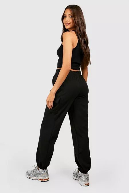 Pantaloni dama casual Pocketly negru