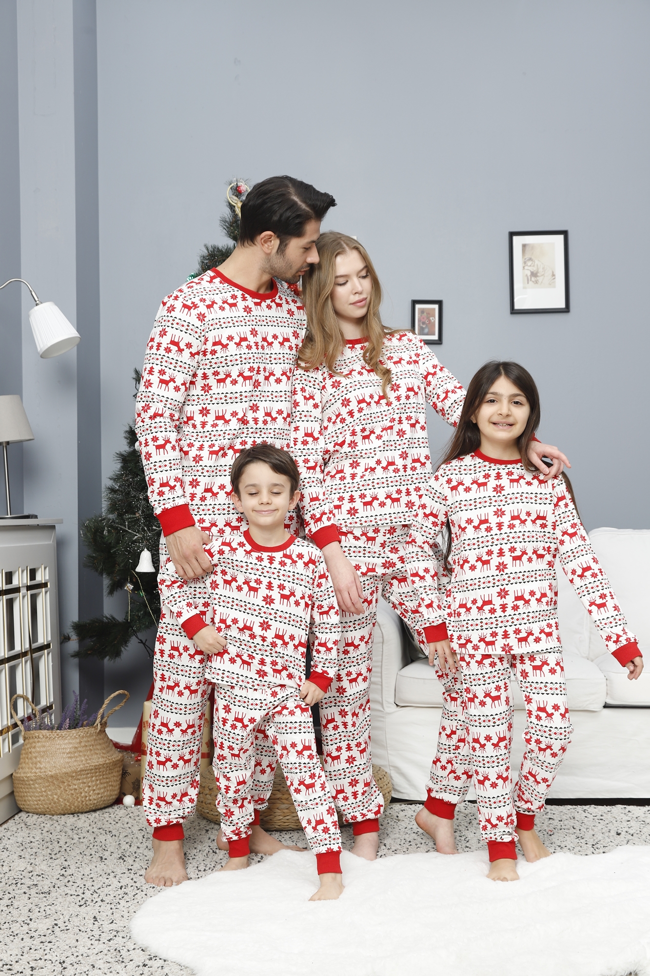 Pijama copil motive Craciun Reindeer