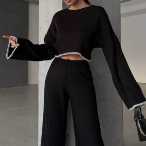 Compleu dama tricot Corry negru