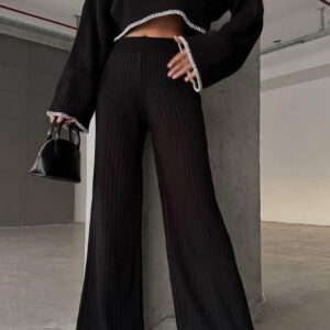 Compleu dama tricot Corry negru