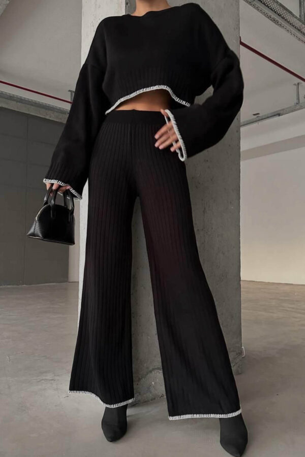 Compleu dama tricot Corry negru