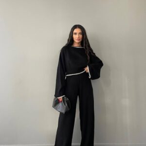 Compleu dama tricot Corry negru