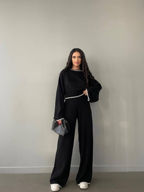 Compleu dama tricot Corry negru