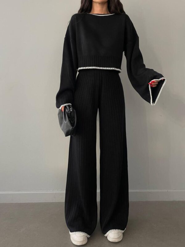 Compleu dama tricot Corry negru