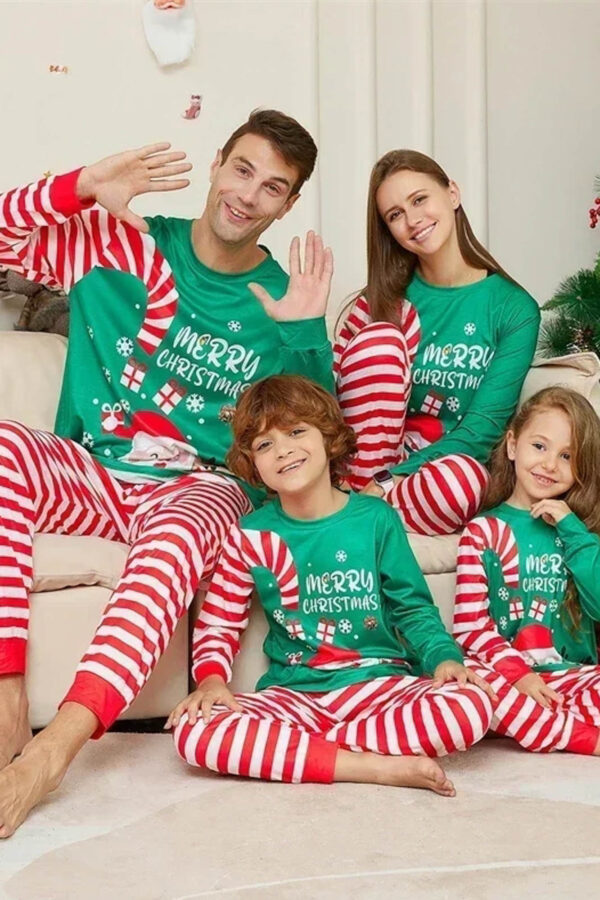 Pijama copil motive Craciun CandyCane