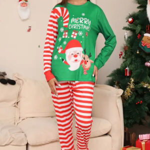 Pijama dama motive Craciun CandyCane