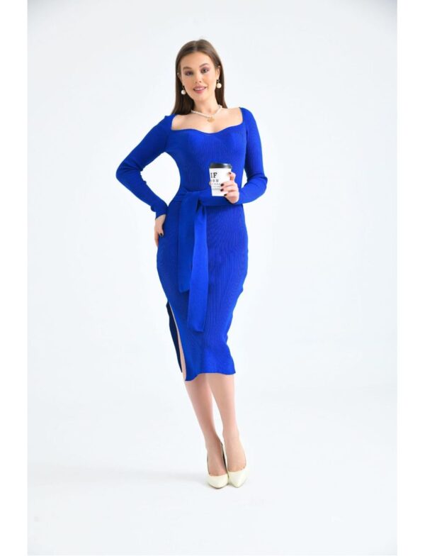 Rochie dama imprimeu striat Dia albastru