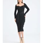 Rochie dama imprimeu striat Dia negru