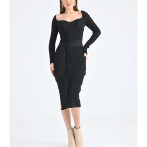 Rochie dama imprimeu striat Dia negru