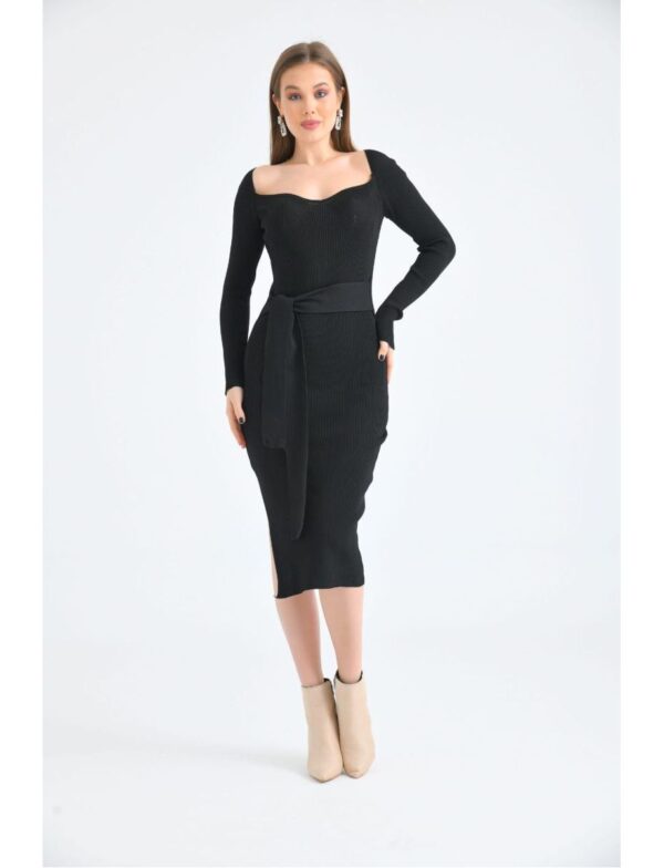 Rochie dama imprimeu striat Dia negru