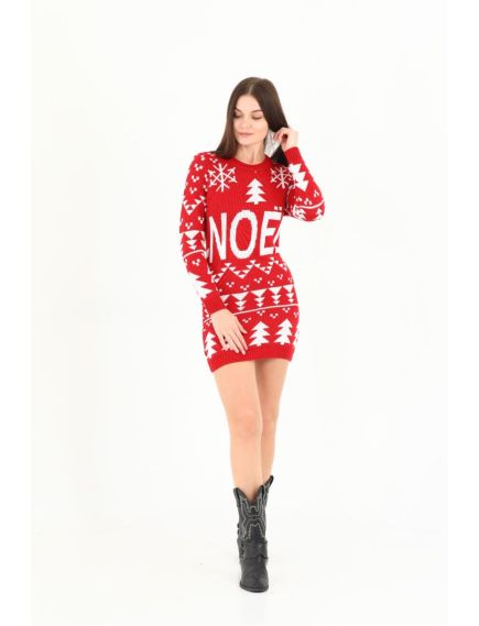 Rochie dama tematica Craciun Noel