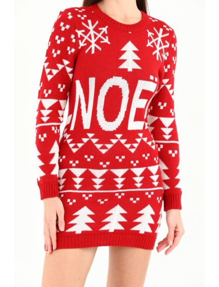 Rochie dama tematica Craciun Noel