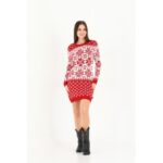 Rochie dama tematica Craciun Snowy