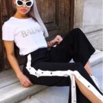 Pantaloni sport dama cu capse Lilia