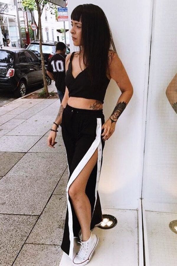 Pantaloni sport dama cu capse Lilia