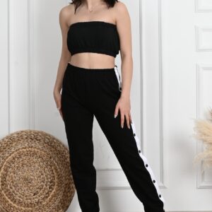 Pantaloni sport dama cu capse Lilia