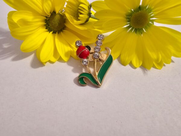 Brosa martisor buburuza