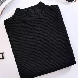 Bluza dama casual cu guler scurt Maria negru