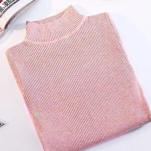 Bluza dama casual cu guler scurt Maria roz pudra