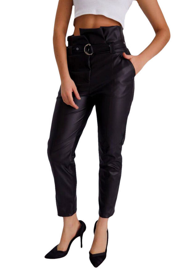 Pantaloni casual dama cu curea Ailyn