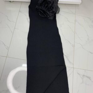 Rochie dama tricot BigFlower negru