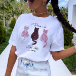 Tricou dama casual I Believe in Cats