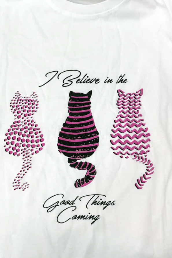 Tricou dama casual I Believe in Cats