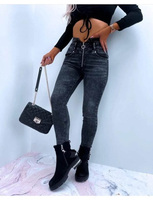 Blugi dama skinny Nadia gri