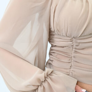Bluza dama cu maneci voal Anita bej
