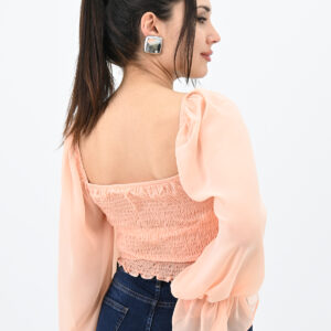 Bluza dama cu maneci voal Anita somon