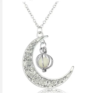Colier dama Shiny Moon - Glow in the dark