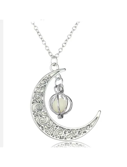 Colier dama Shiny Moon - Glow in the dark Colier dama Shiny Moon - Glow in the dark