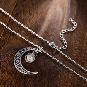 Colier dama Shiny Moon - Glow in the dark