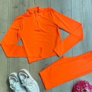 Compleu casual fitness Olga portocaliu