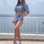 Compleu dama 2 piese denim Sunny Blue