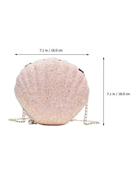Geanta dama eleganta Glitter Shell Roz